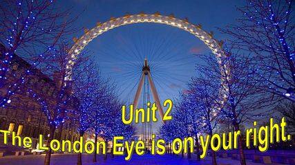 the London Eye is on your right