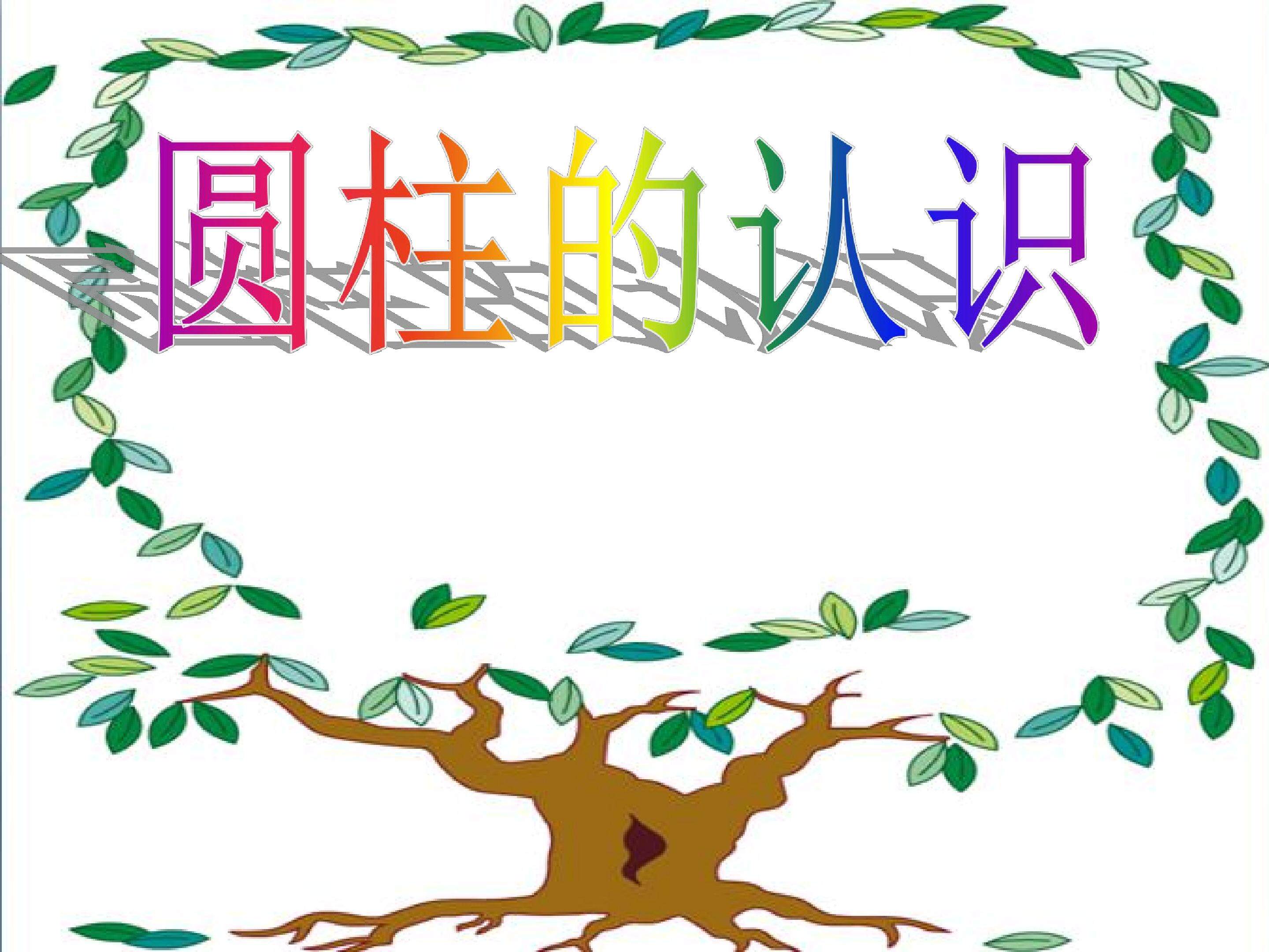 圆柱的认识