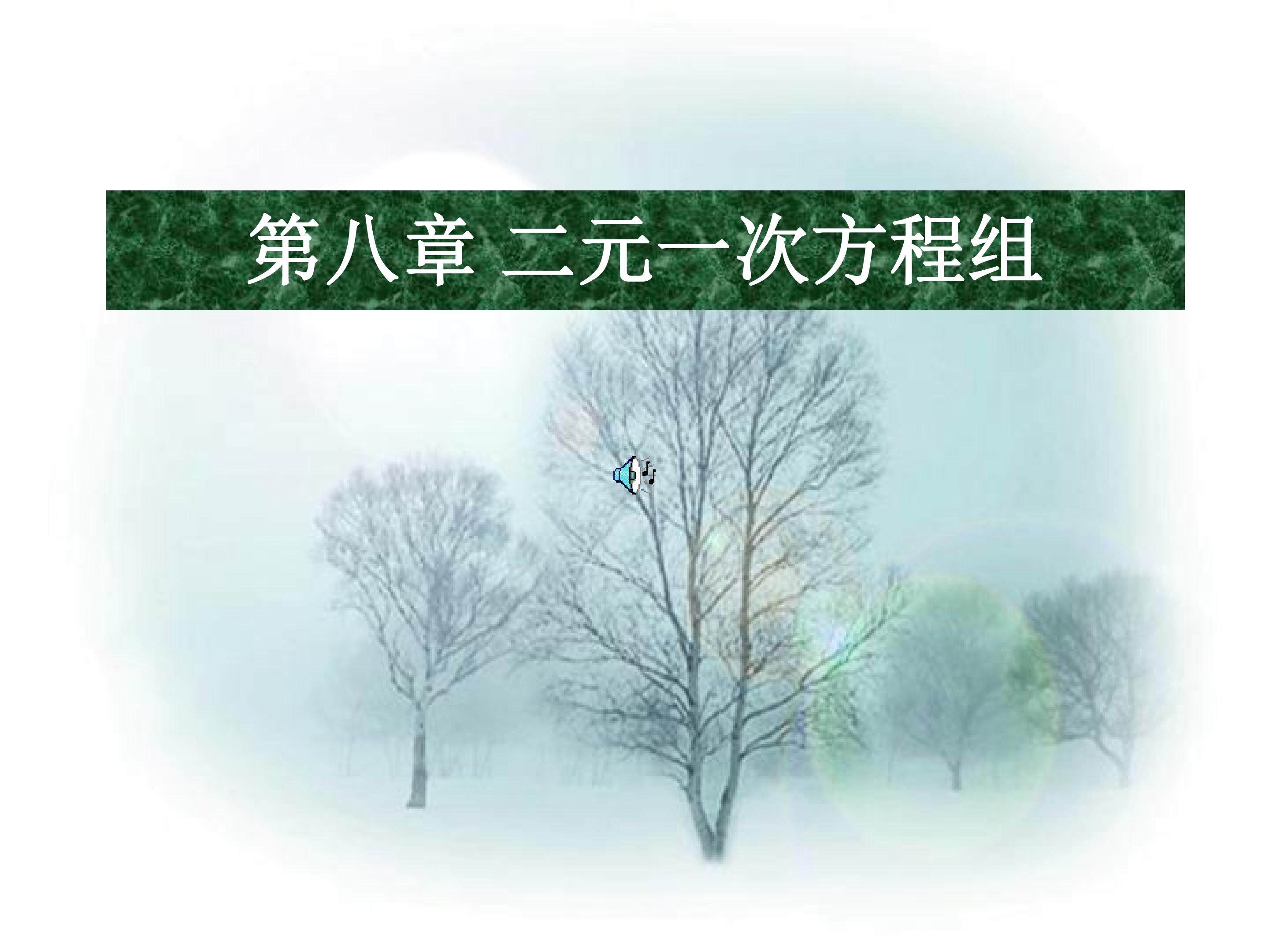 再探实际问题与二元一次方程组