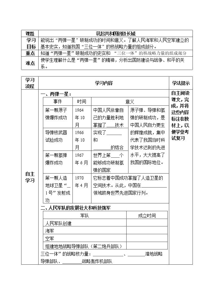 筑起共和国的钢铁长城