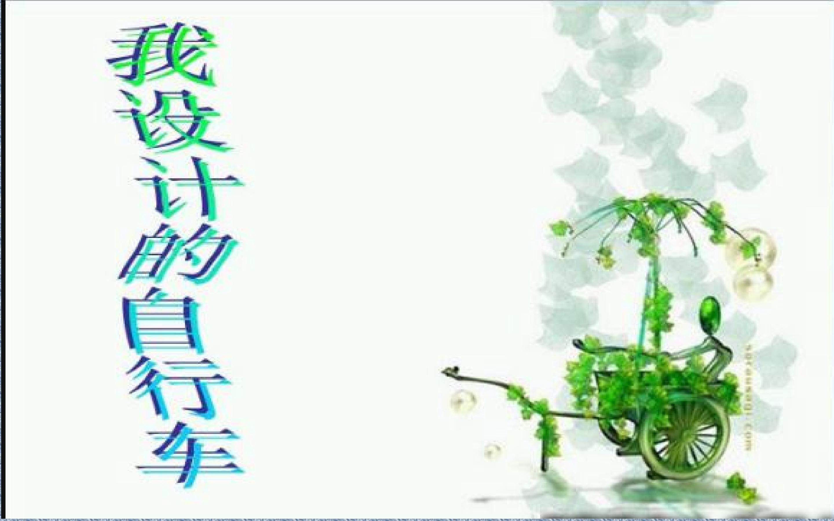 我设计的自行车