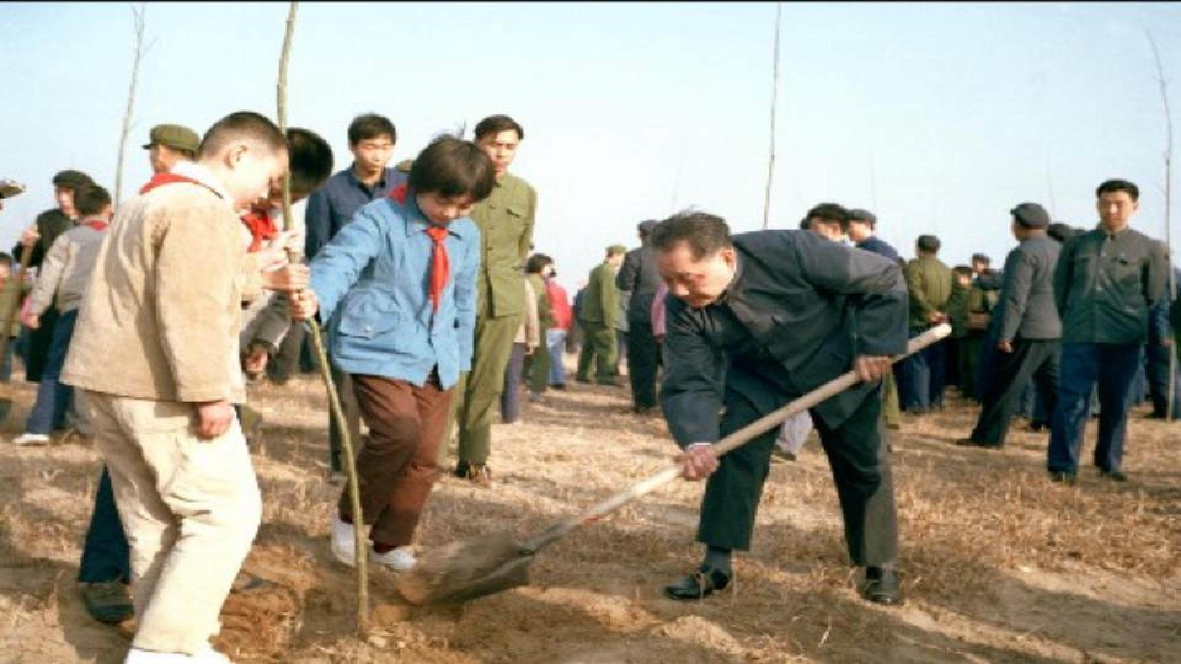 4.邓小平爷爷植树