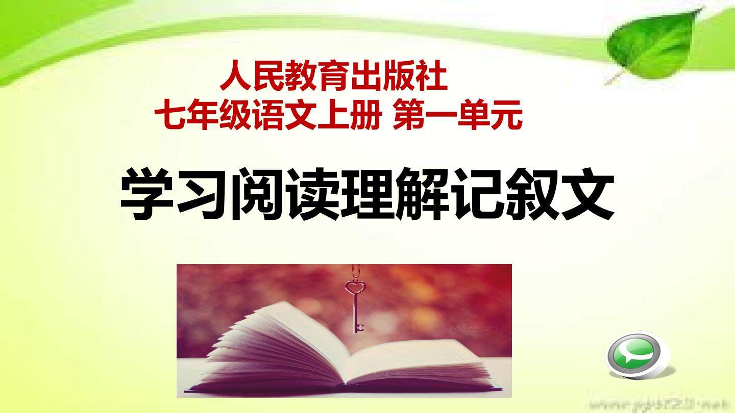 学习阅读理解记叙文