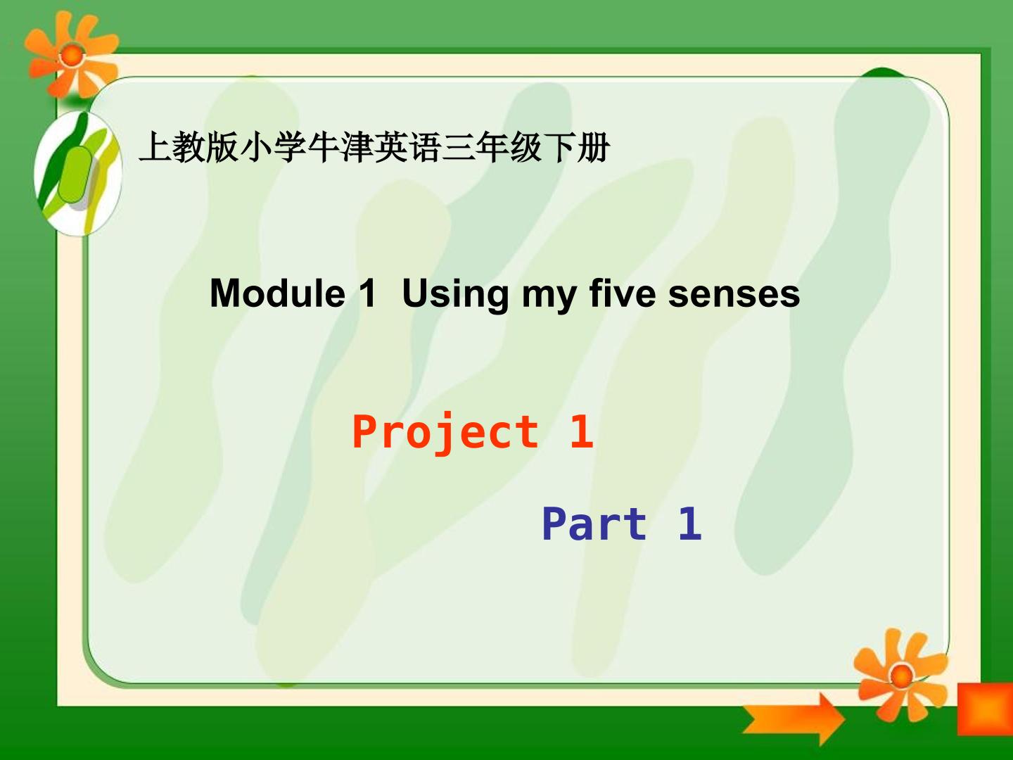 Module 1 Project1教学课件