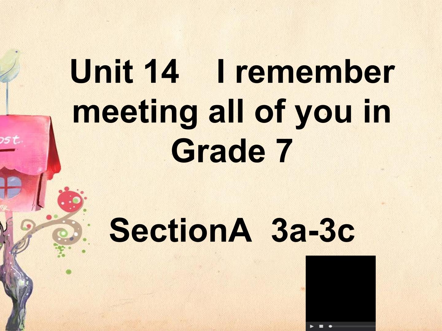 Unit13 I remember all of you in Grade 7.