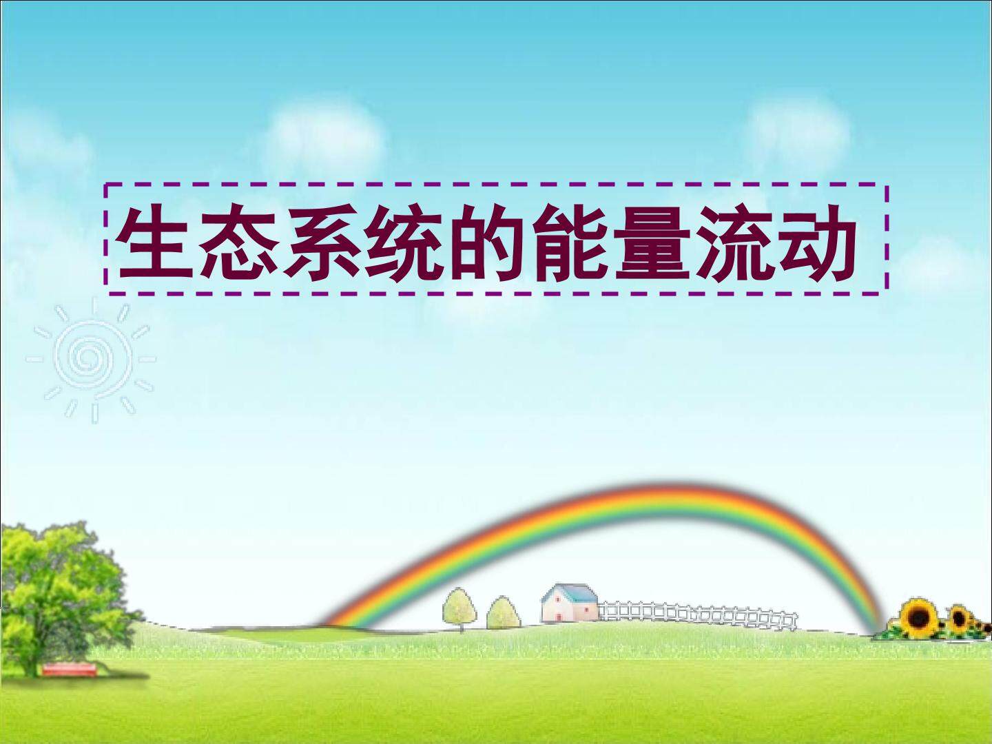 生态系统的能量流动