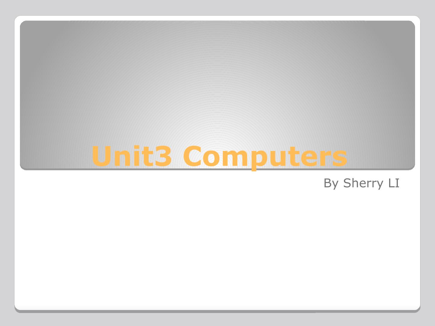 Computers 课件