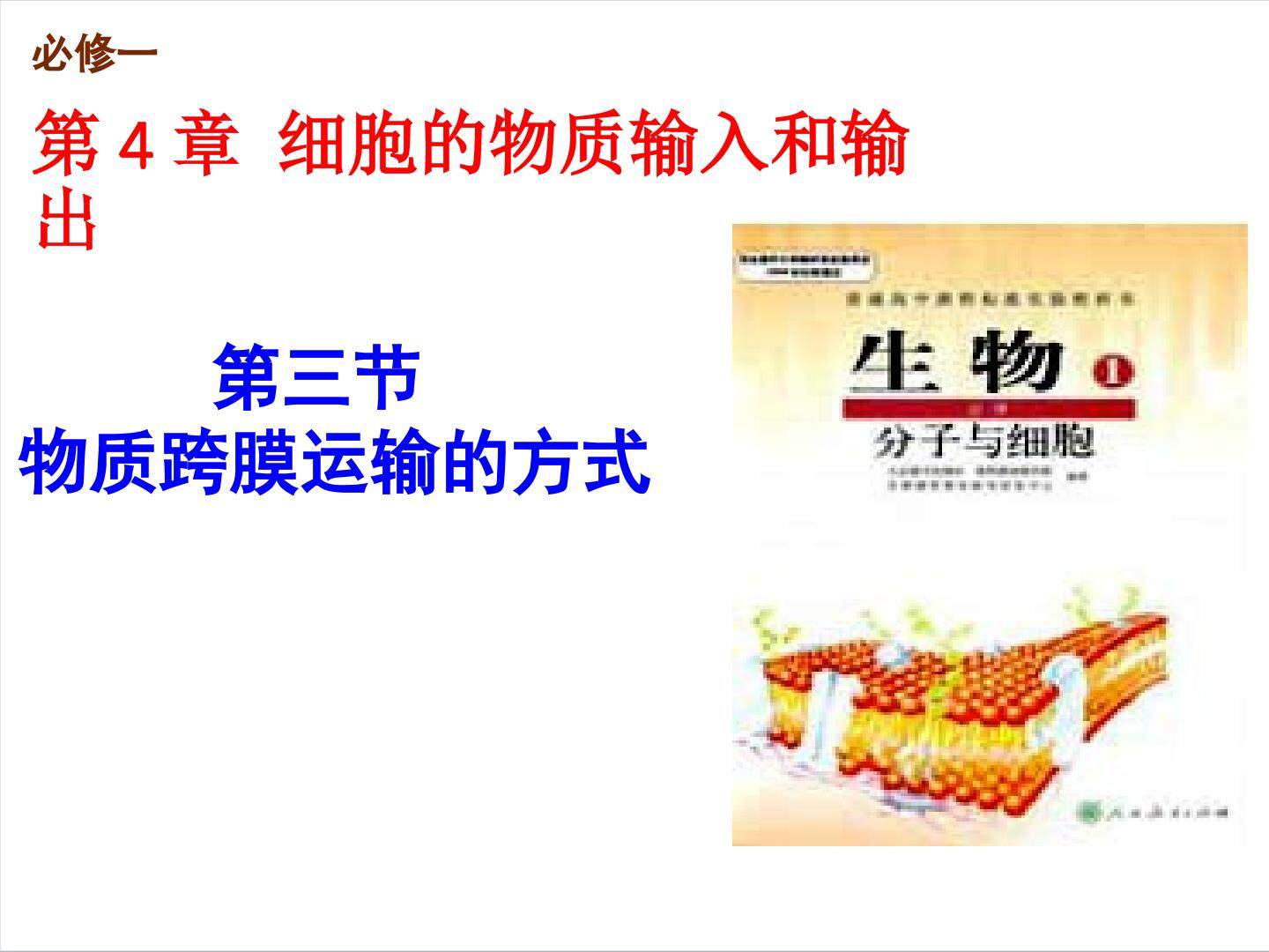 跨膜运输的方式