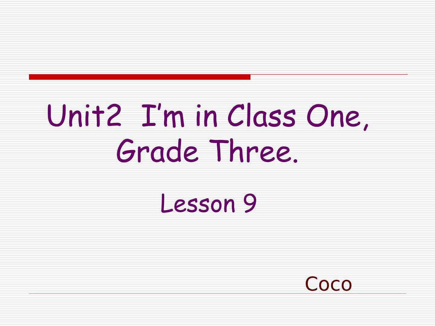 unit 2 lesson 9