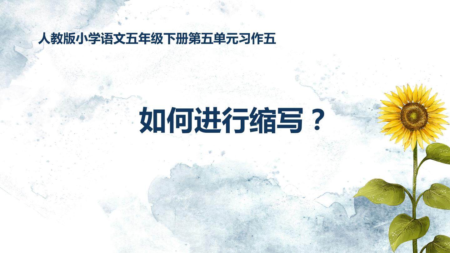 如何进行缩写？
