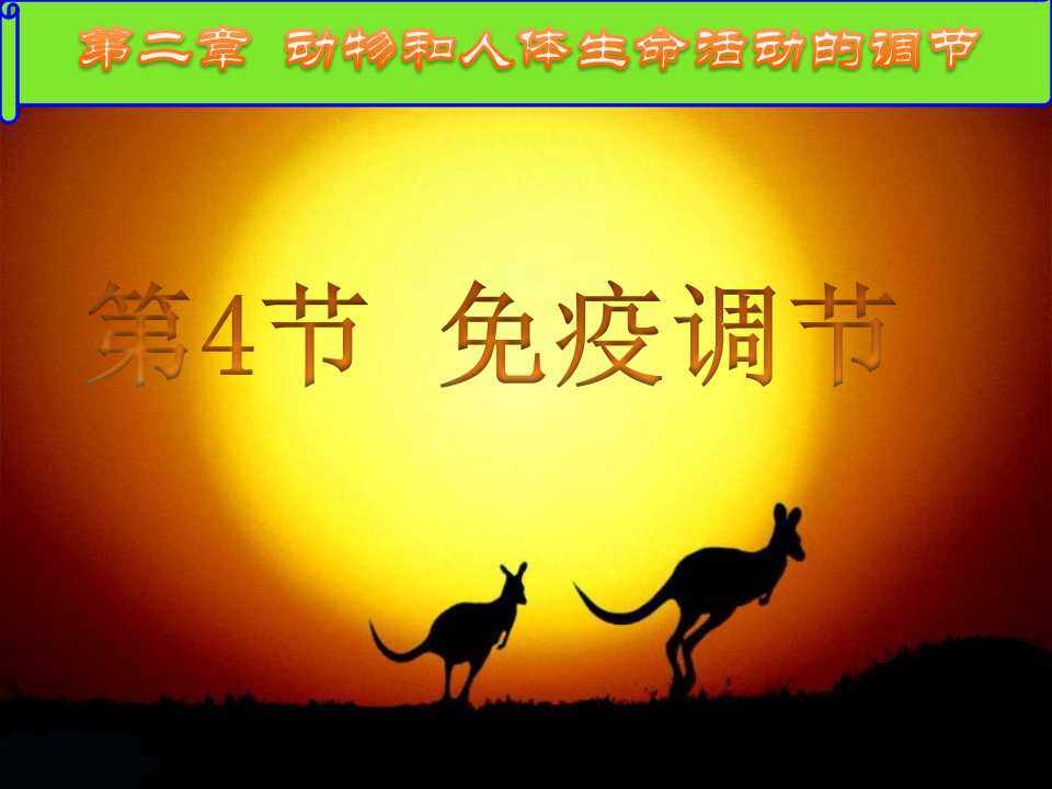 《免疫调节》教学课件