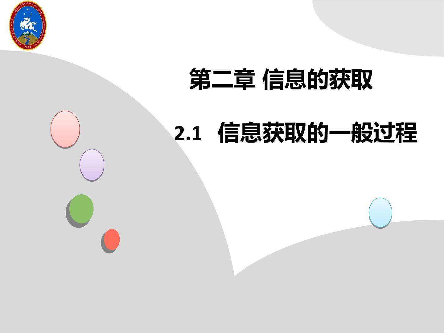 2.1 信息的获取