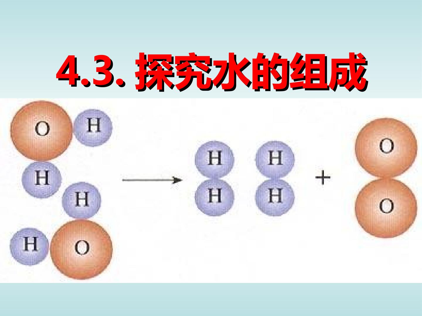 水的组成