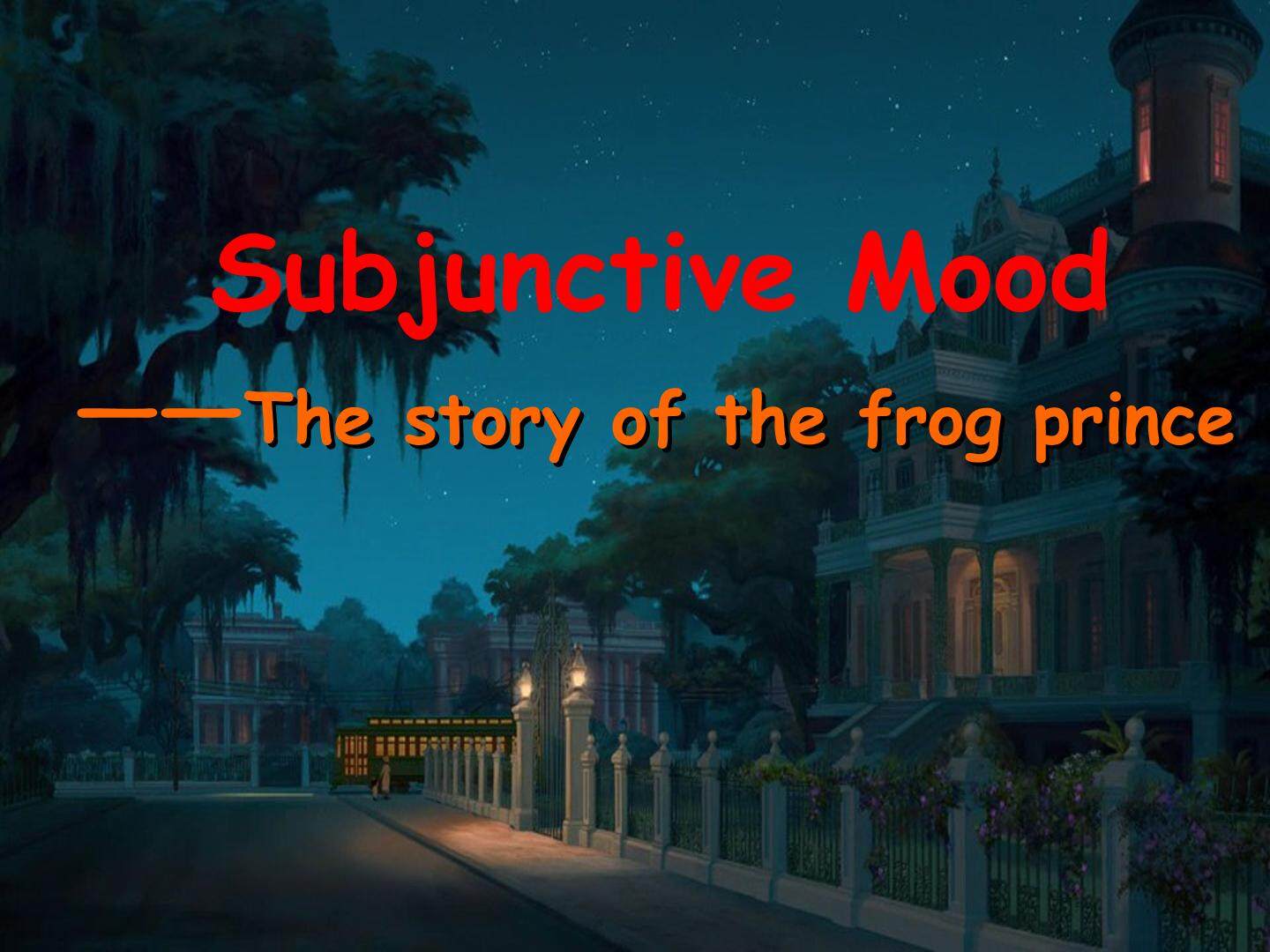 Subjunctive Mood