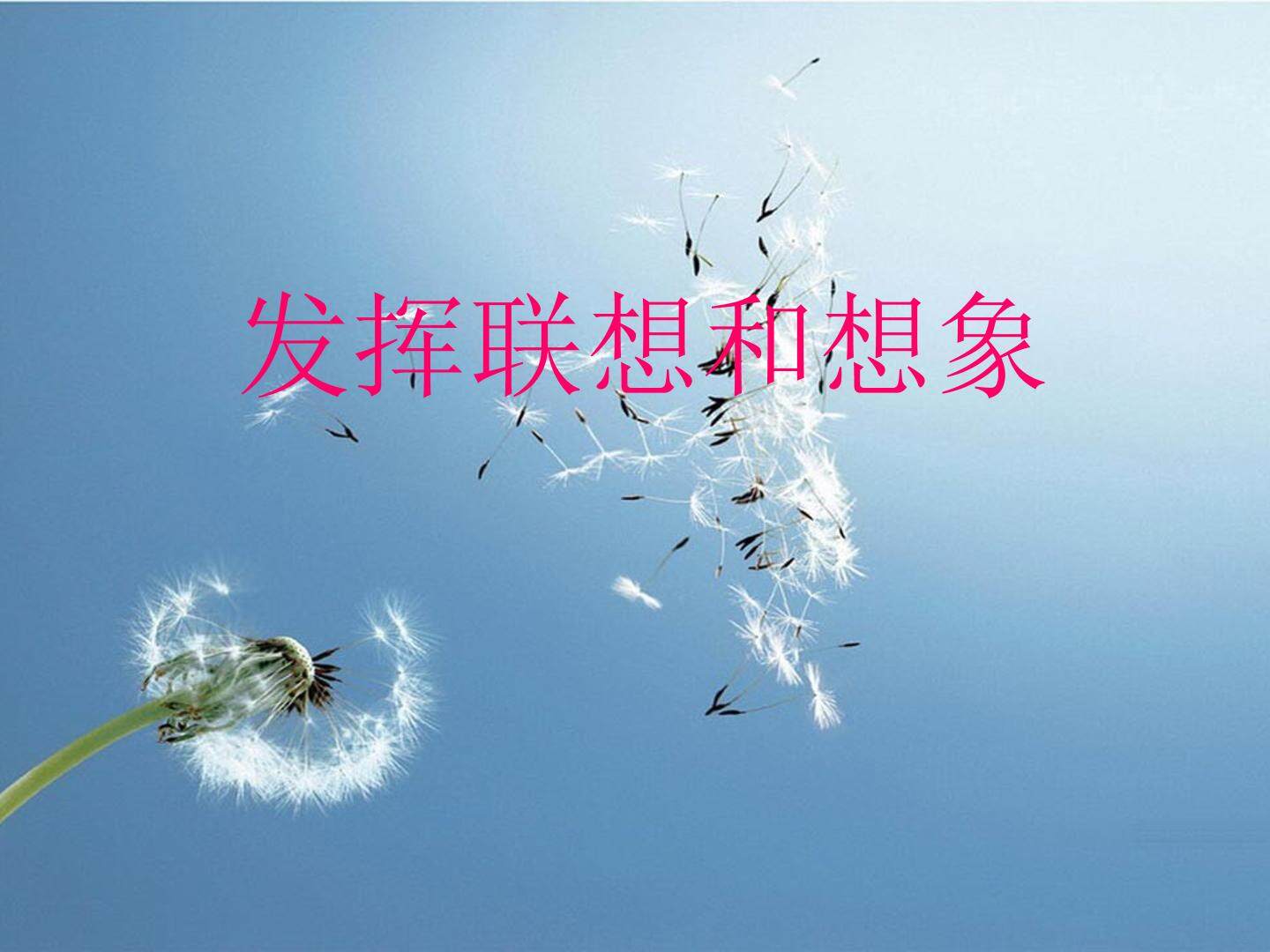 展开联想和想象