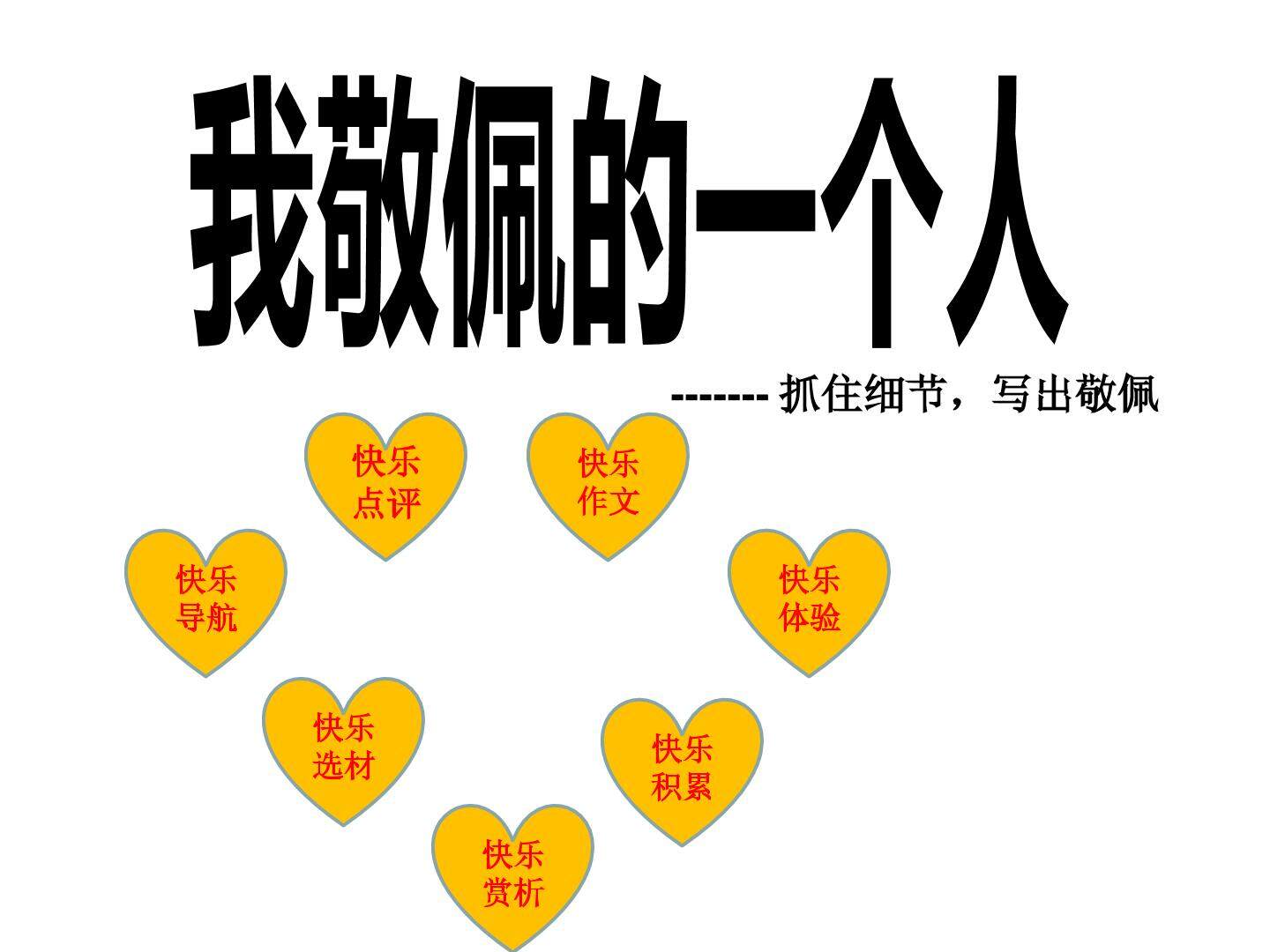 我敬佩的一个人