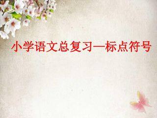 小学语文总复习 ---标点符号
