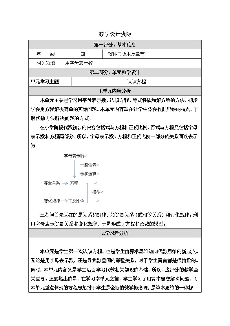 用字母表示数