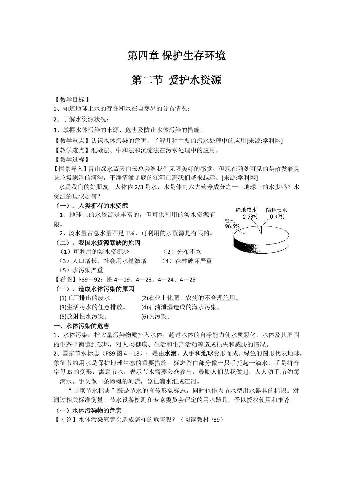 爱护水资源