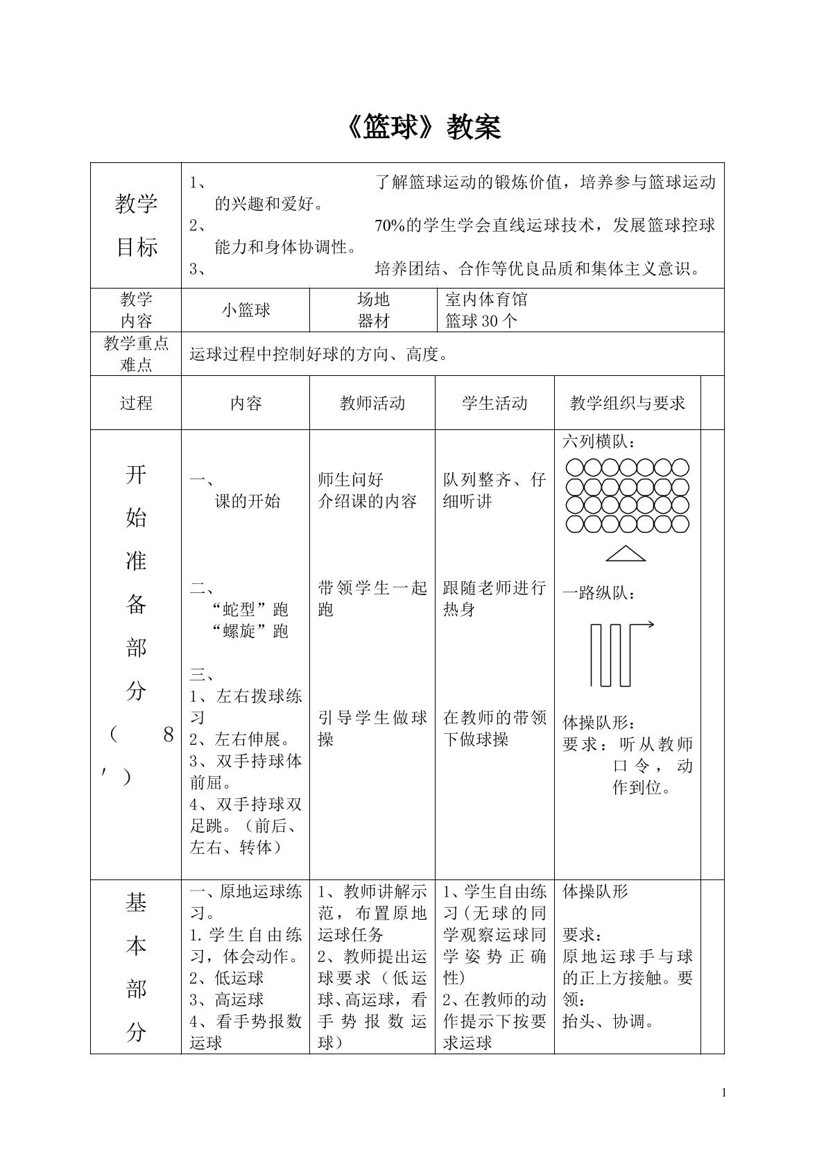 《小学篮球》