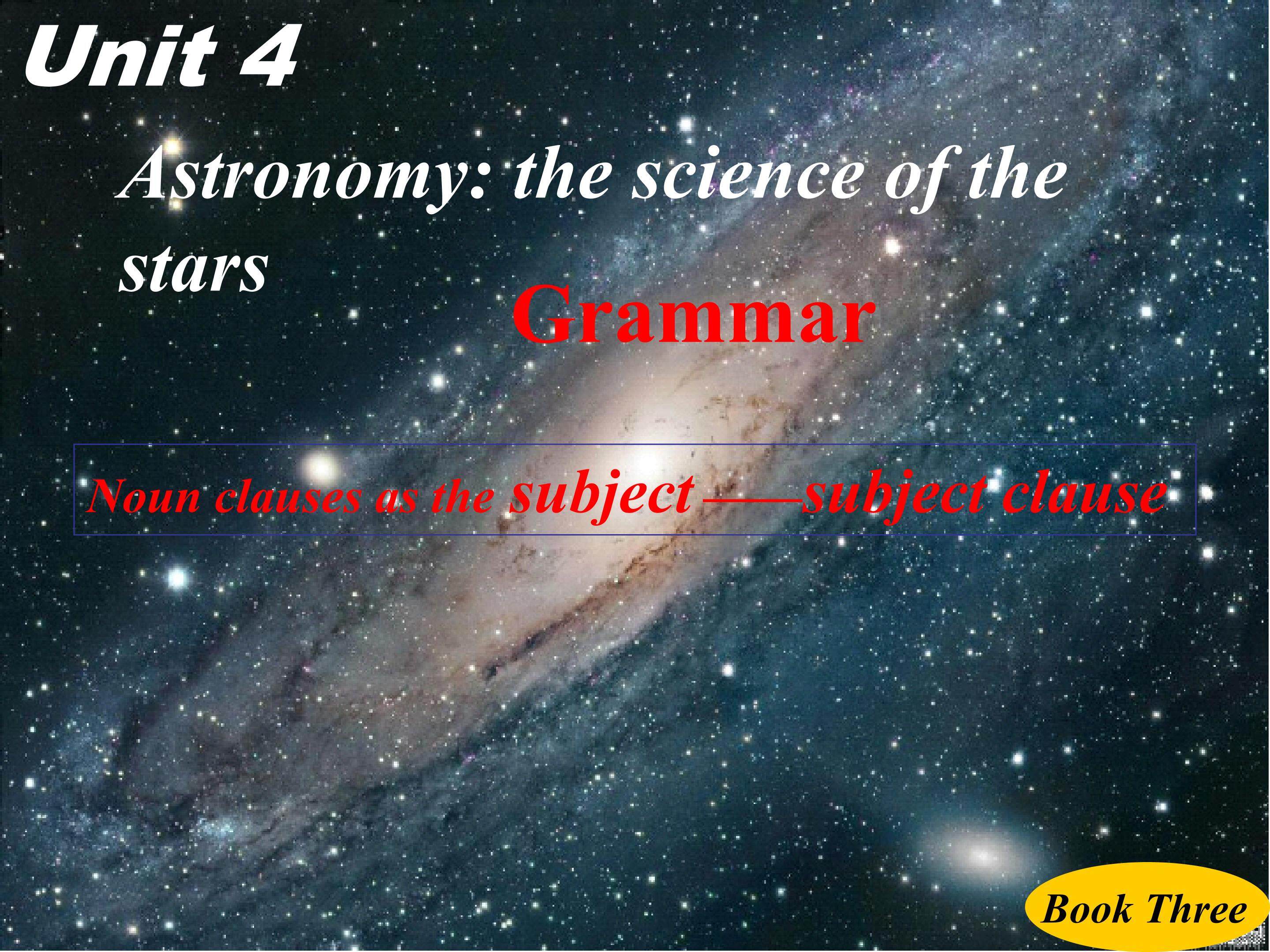 B3U4 Subject Clause