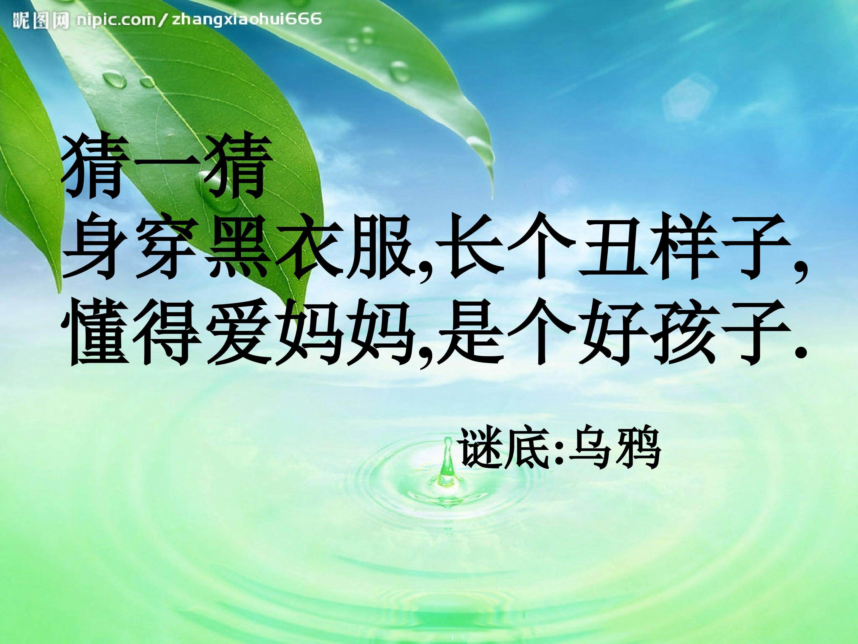 乌鸦喝水