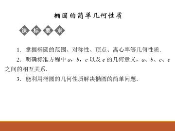  椭圆的简单几何性质_课件1