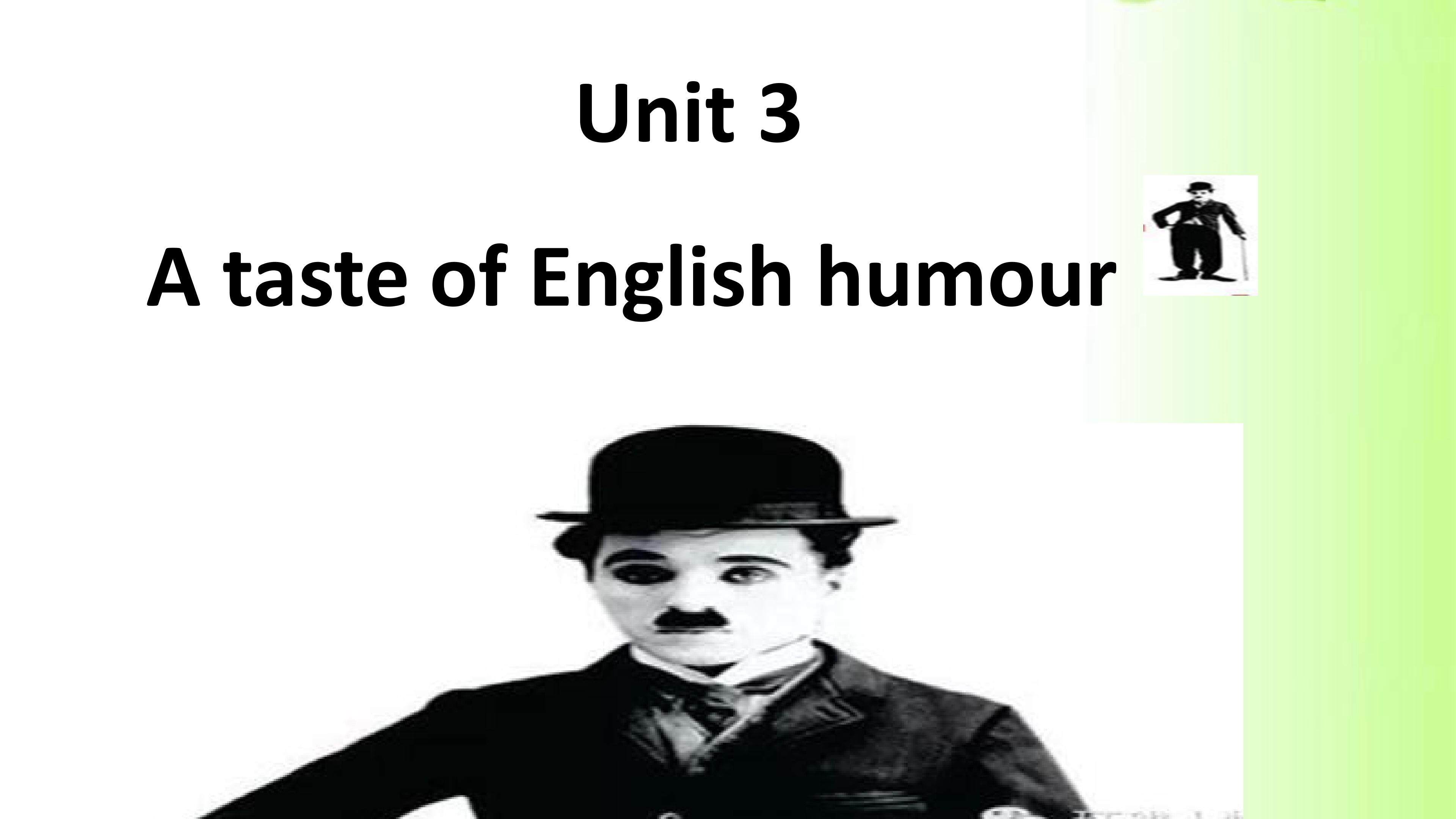 Unit3 A taste of English humour(Reading)
