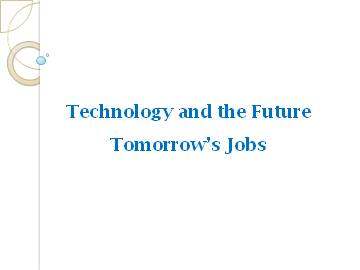 Tomorrow's Jobs_课件1