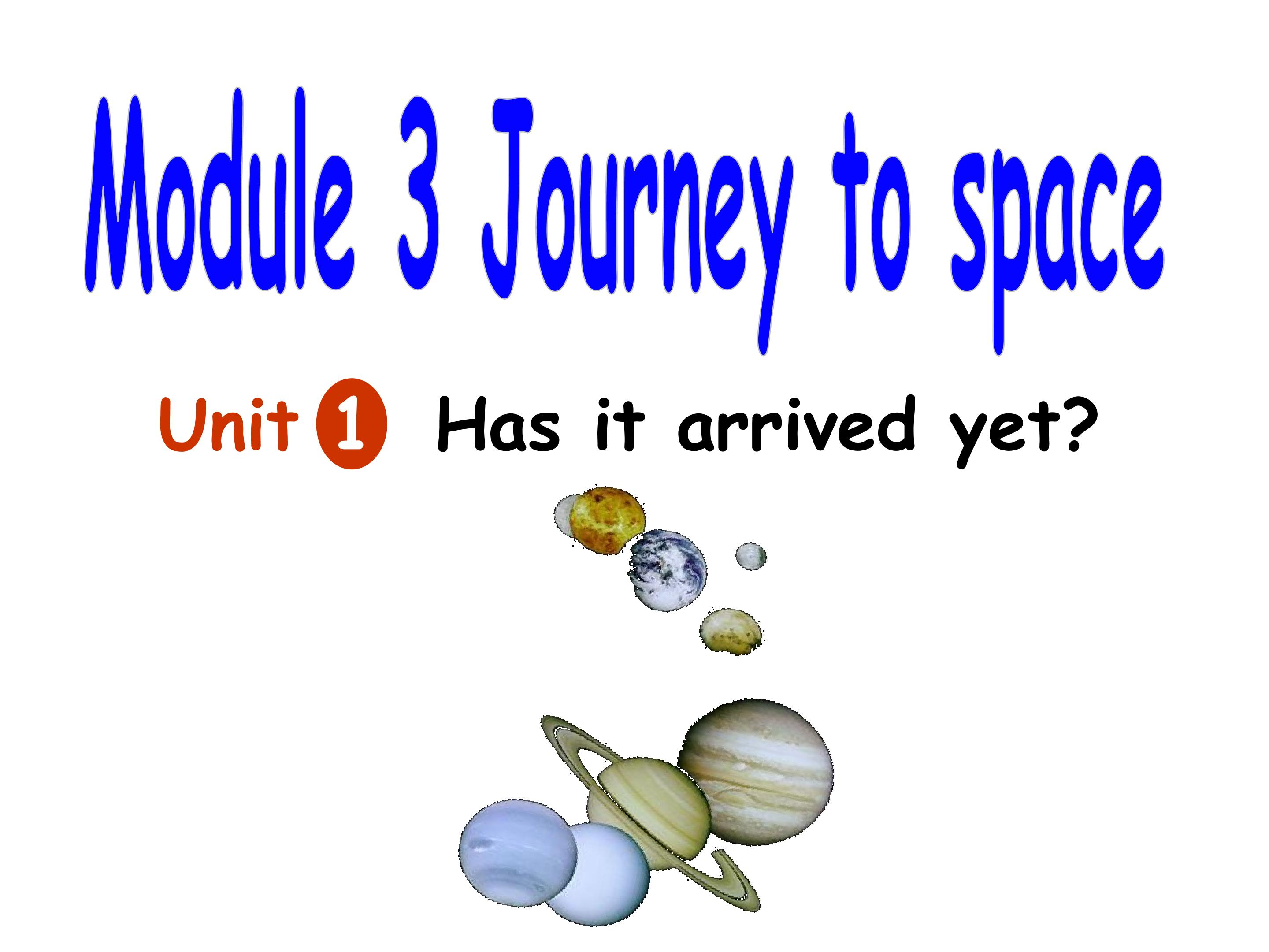 Module 3 Journey to space