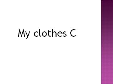 My clothes_课件1