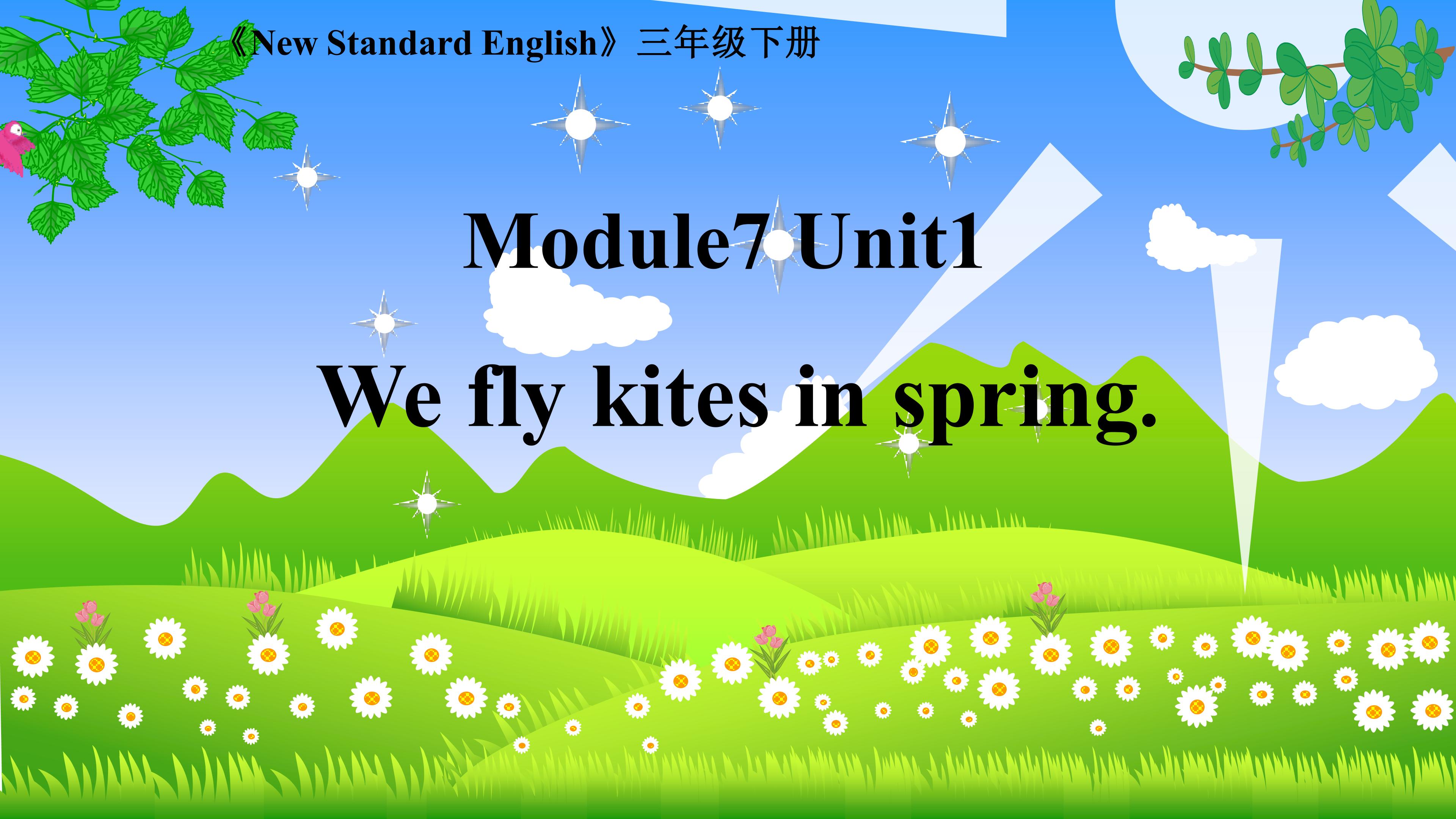 Module7 Unit1 We fly kites in spring.