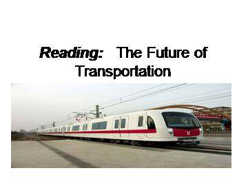 Project The Future of Transportation_课件1
