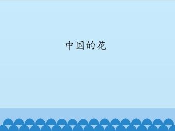 中国的花_课件1