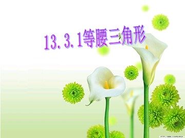 13.3.1等腰三角形