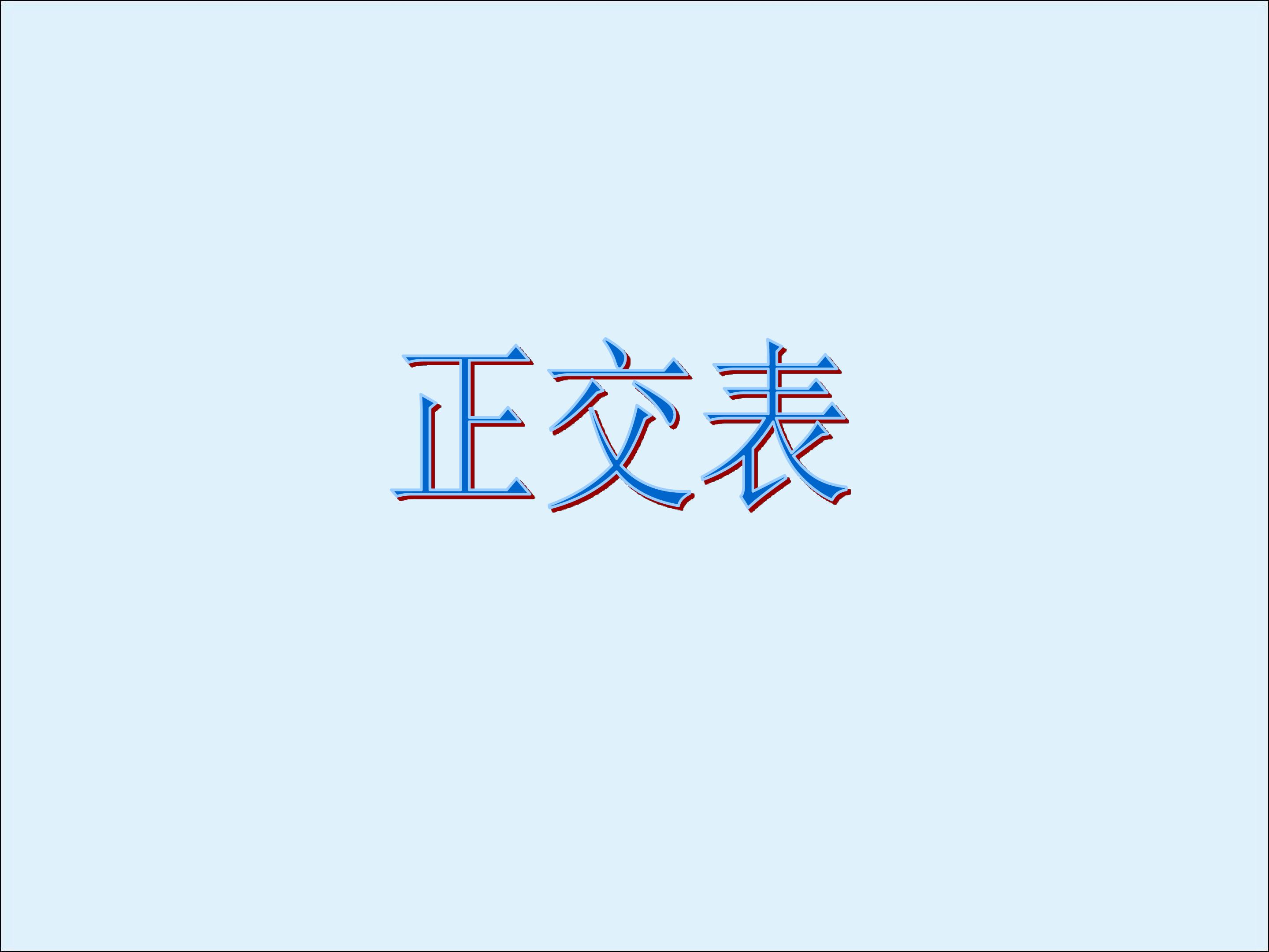 正交表_课件1