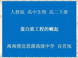 蛋白质工程的崛起--课件