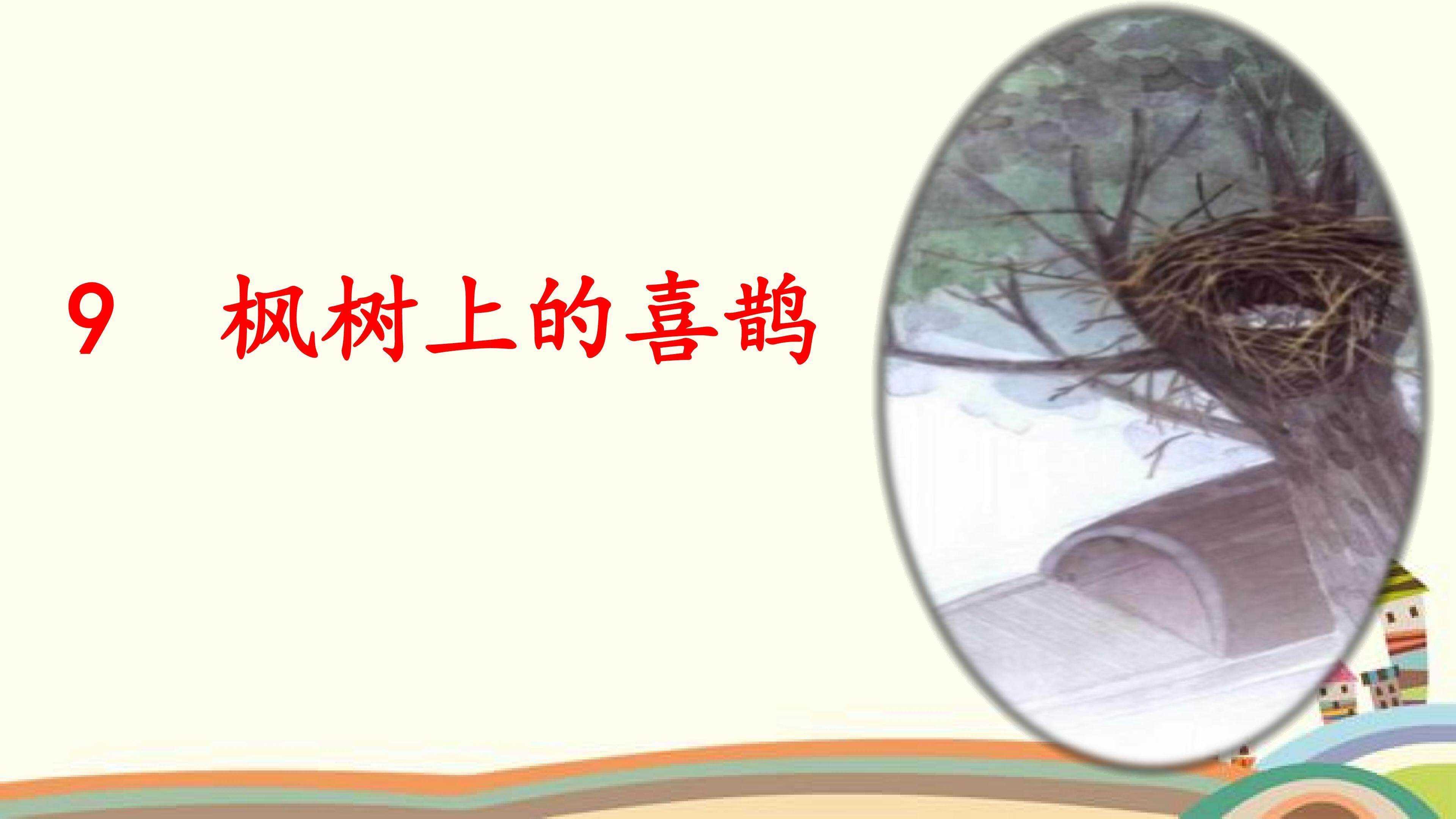 枫树上的喜鹊