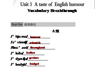 A taste of English humour_课件1