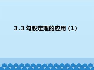 勾股定理的应用 第一课时