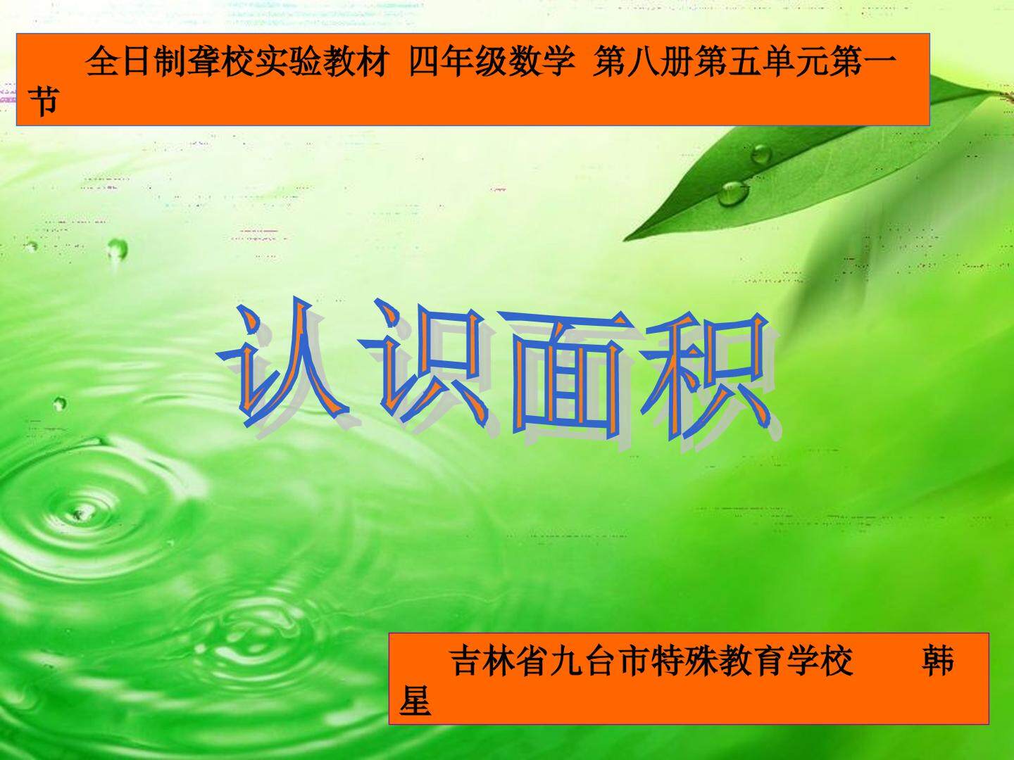 认识面积