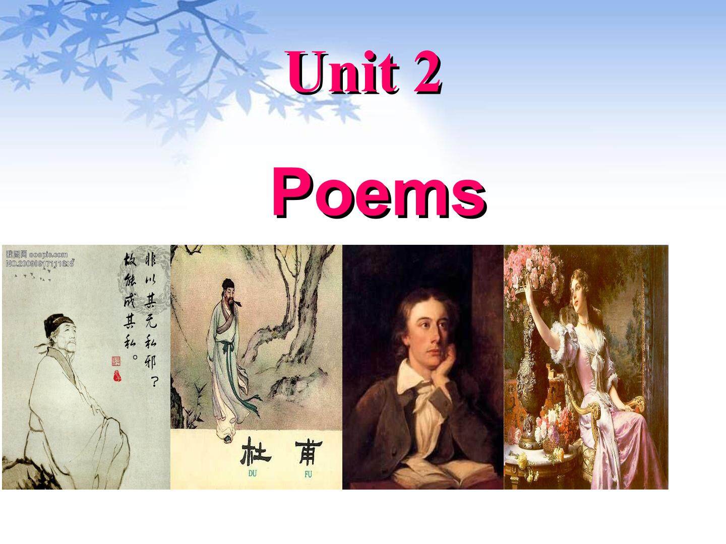 Unit 2 Poems