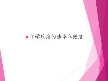 化学反应的速率和限度_课件5