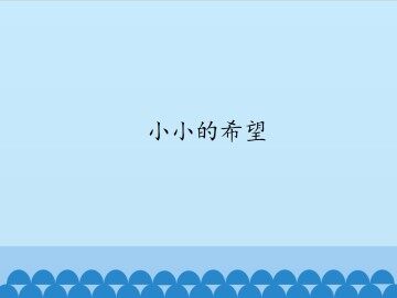 小小的希望_课件1