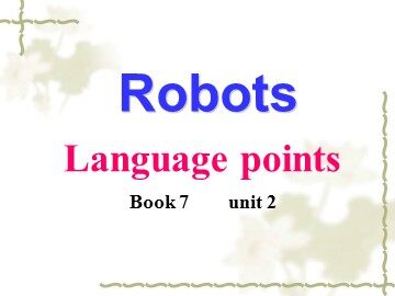 Unit 2 Robots