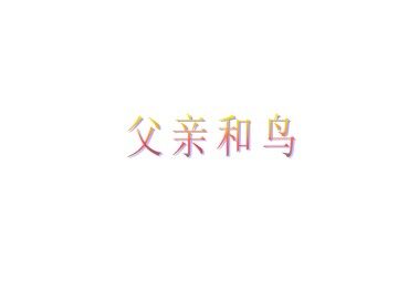父亲和鸟_课件1