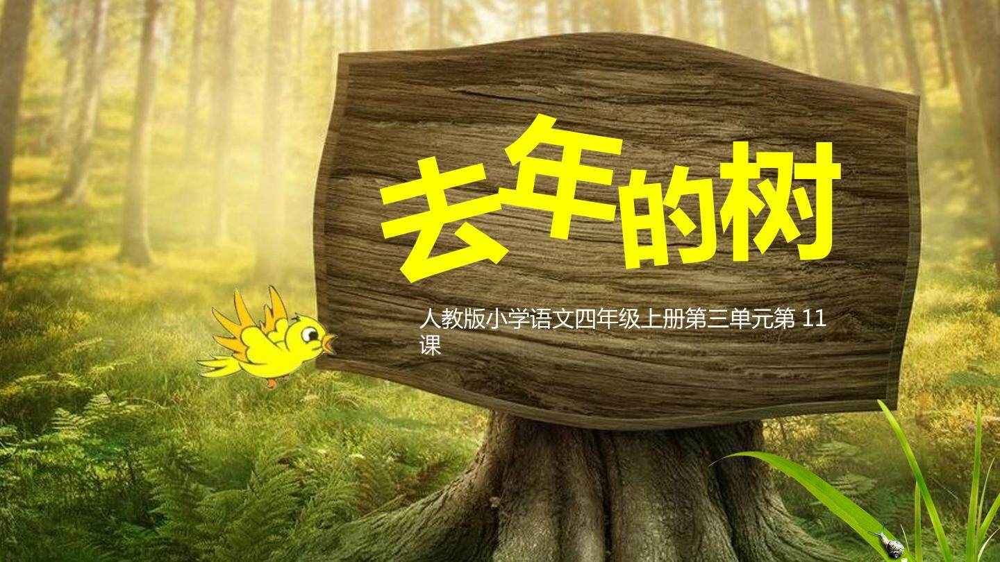 《去年的树》