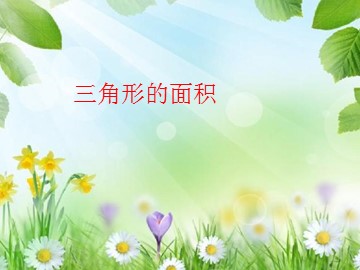 三角形的面积