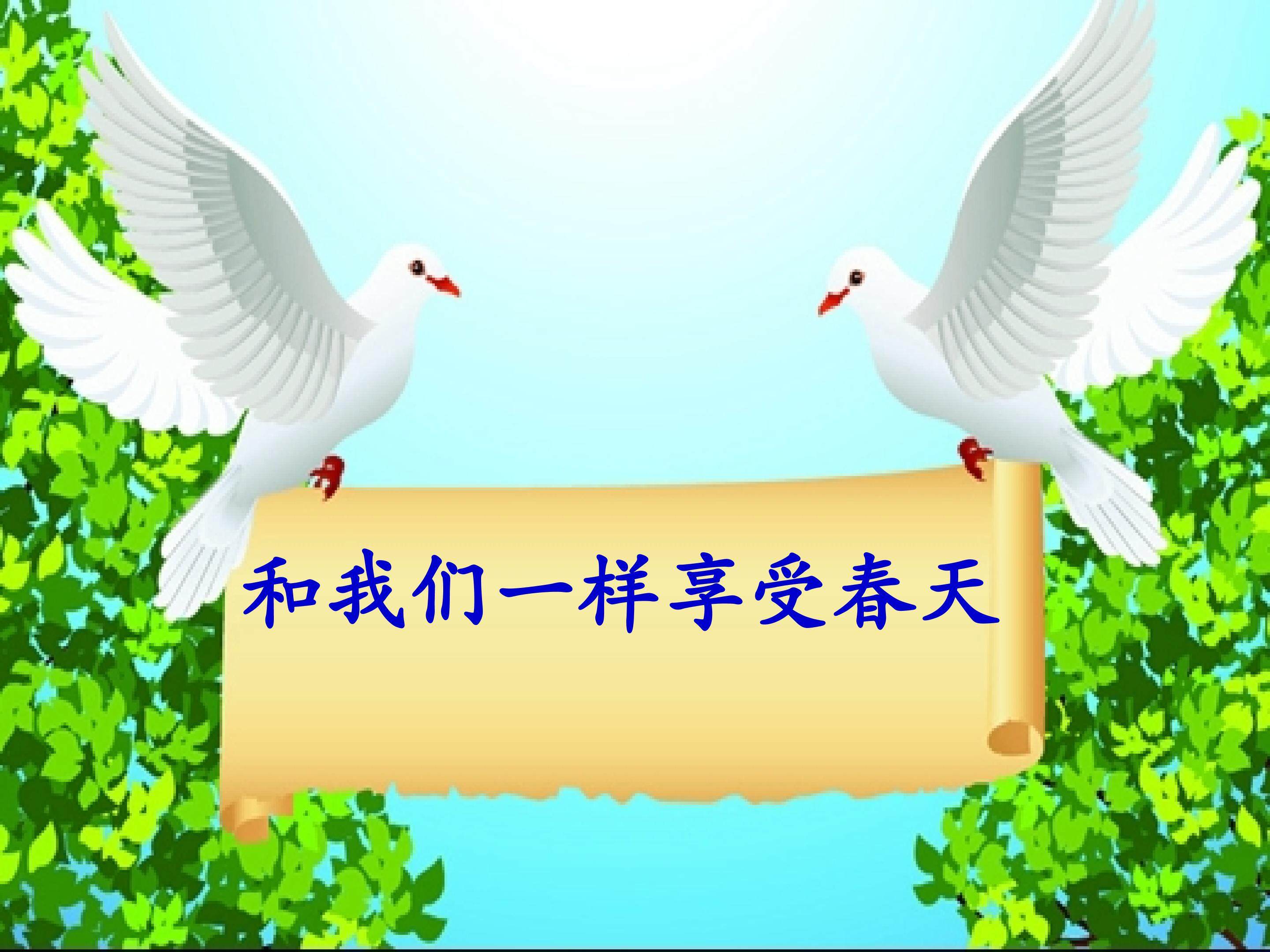 和我们一起享受春天
