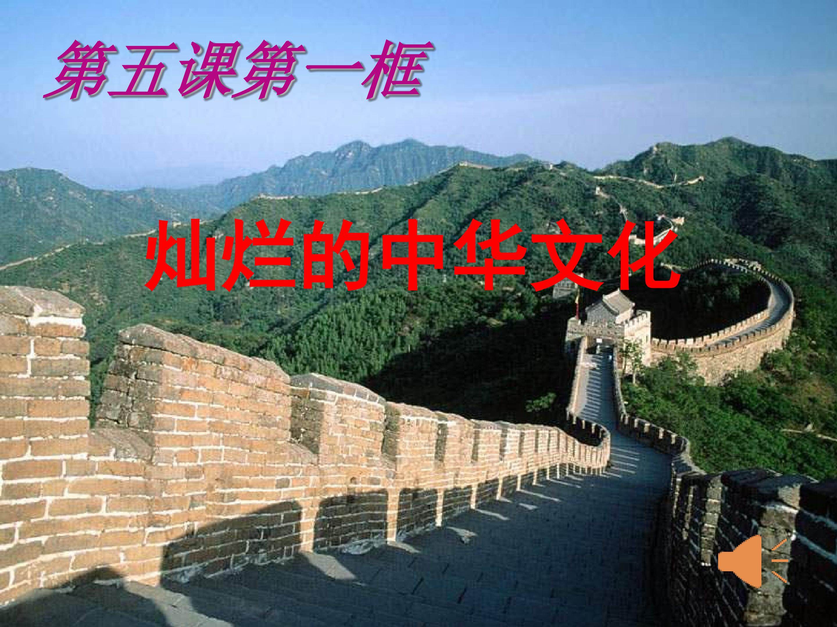 灿烂的中华文化